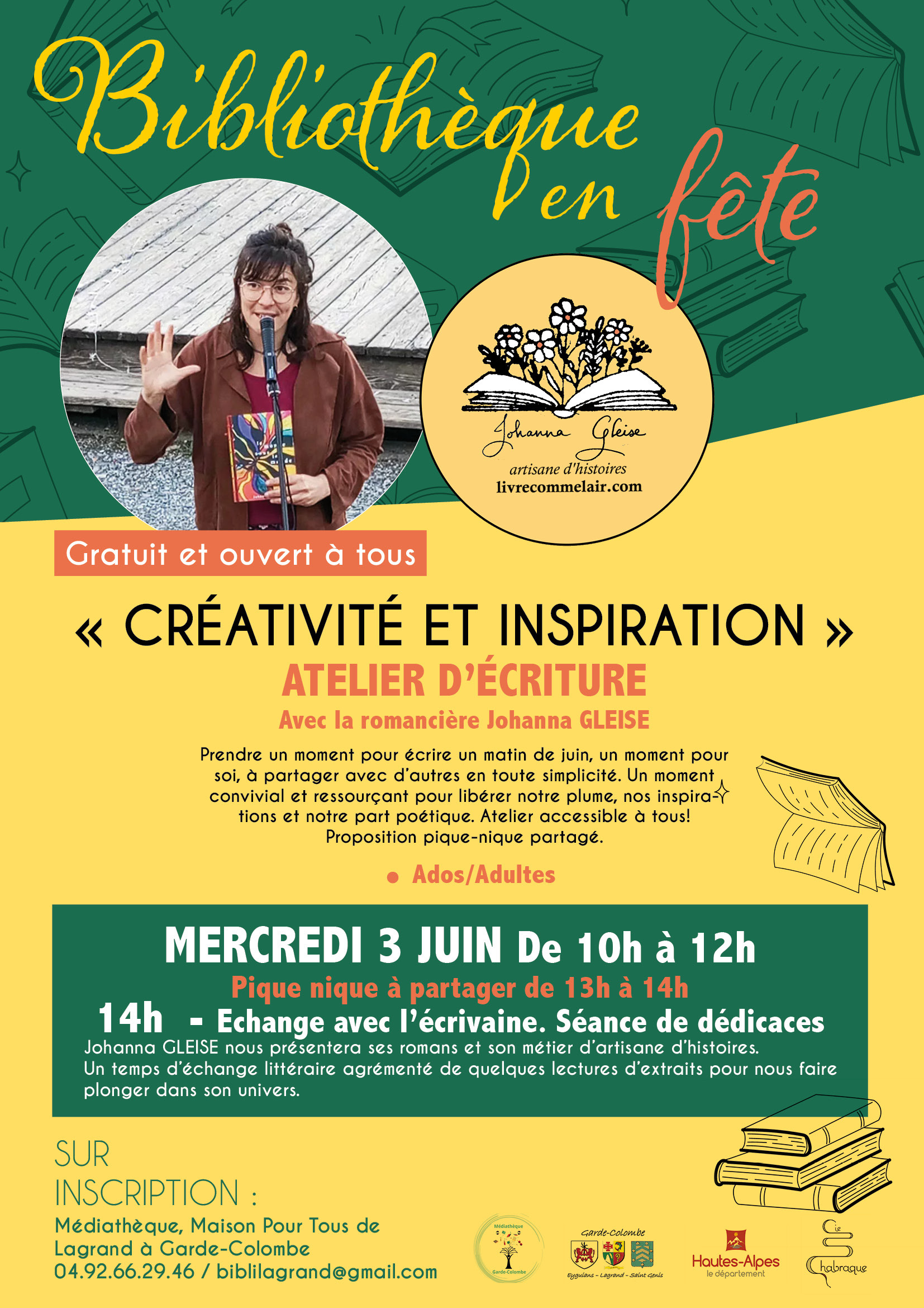 Rencontre autrice atelier écriture
